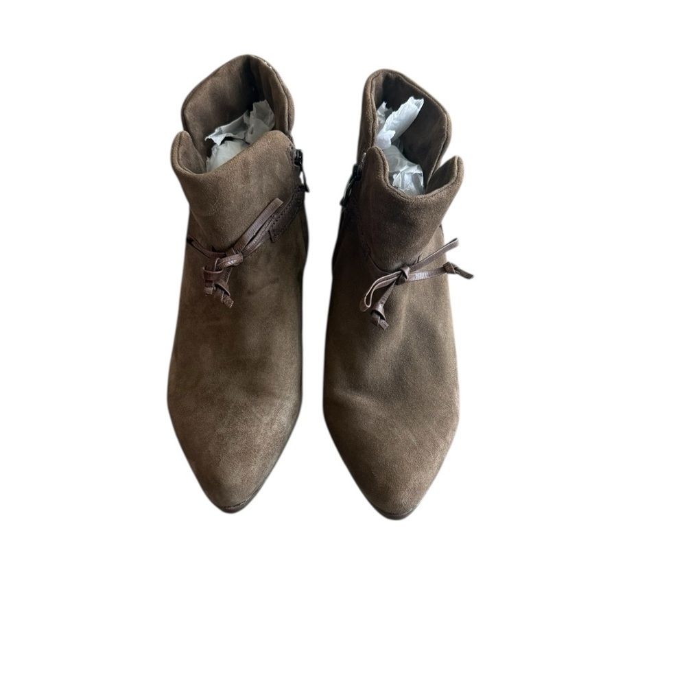 Bussola Brown Taupe Ankle Booties Size 8.5